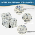 thumbnail image 2 of 4-Piece Stretch Recliner Cover - Non Slip Sofa Protector for Lazy Boy Chairs, Machine Washable Sofa Slipcover Fits Recliners 30-40" Wide, 2 of 6