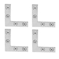 thumbnail image 1 of Pack De 2 Refuerzo Union L Veker 3.8X3.8 Cm Plata, 1 of 3