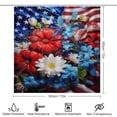 thumbnail image 2 of Independence Day Of The United States Flag Shower Curtain Sets with Rugs 4 Piece Rustic, 2 of 8