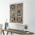 thumbnail image 6 of Kate and Laurel Quinlan Rustic Cabinet, 24" x 8" x 28", White and Rustic Wood, 6 of 7