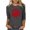 Dark Gray tops for women, variant on Orders Delivery Mother'S Day 3/4 Length Sleeve Tops for Women Casual Summer Pullover Crew Neck Shirts Loose Letter Printed Blouses Women's Tops 3/4 Sleeve