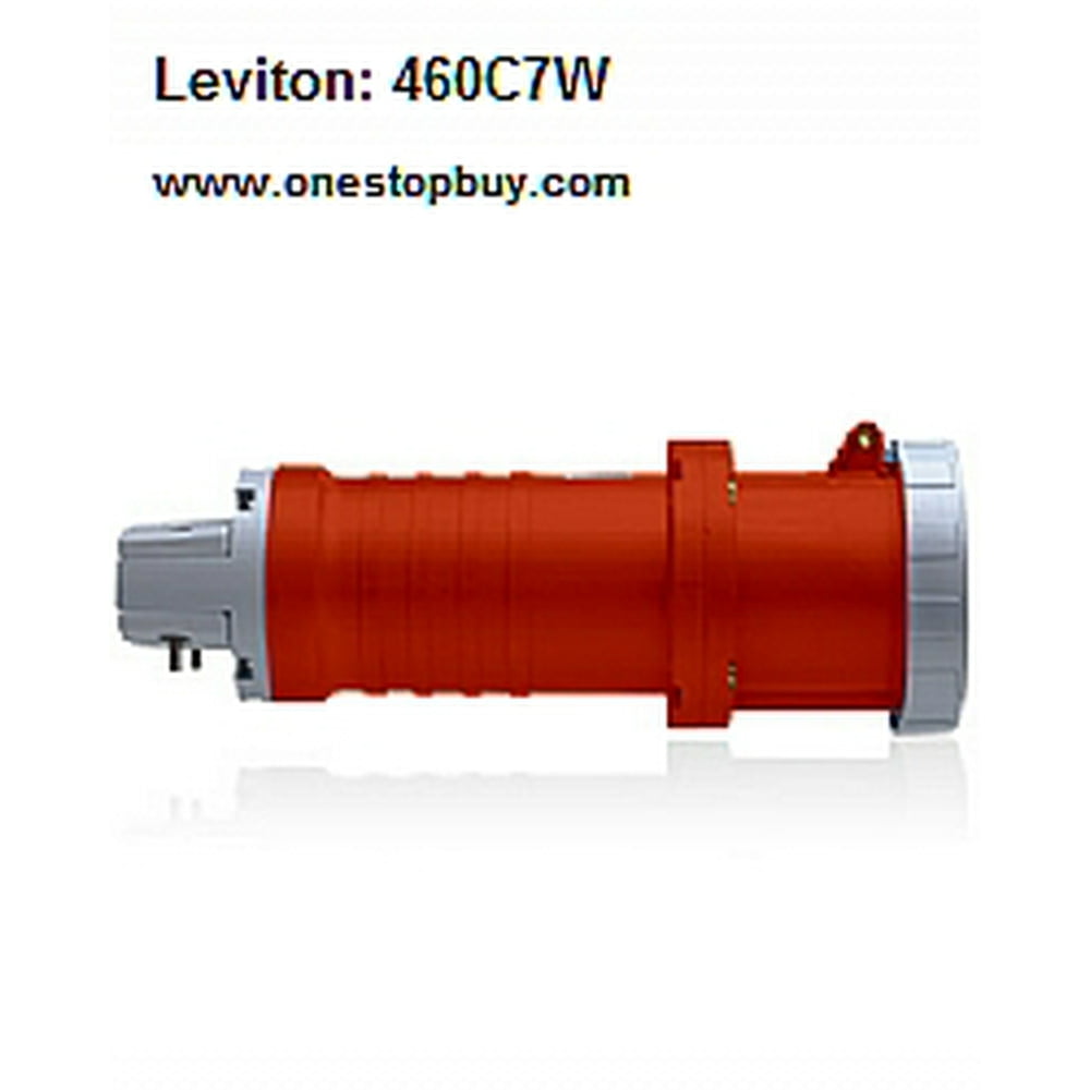 Leviton 460C7W Pin and Sleeve Connector 60 Amp 480 Volt 3Phase 3P 4W