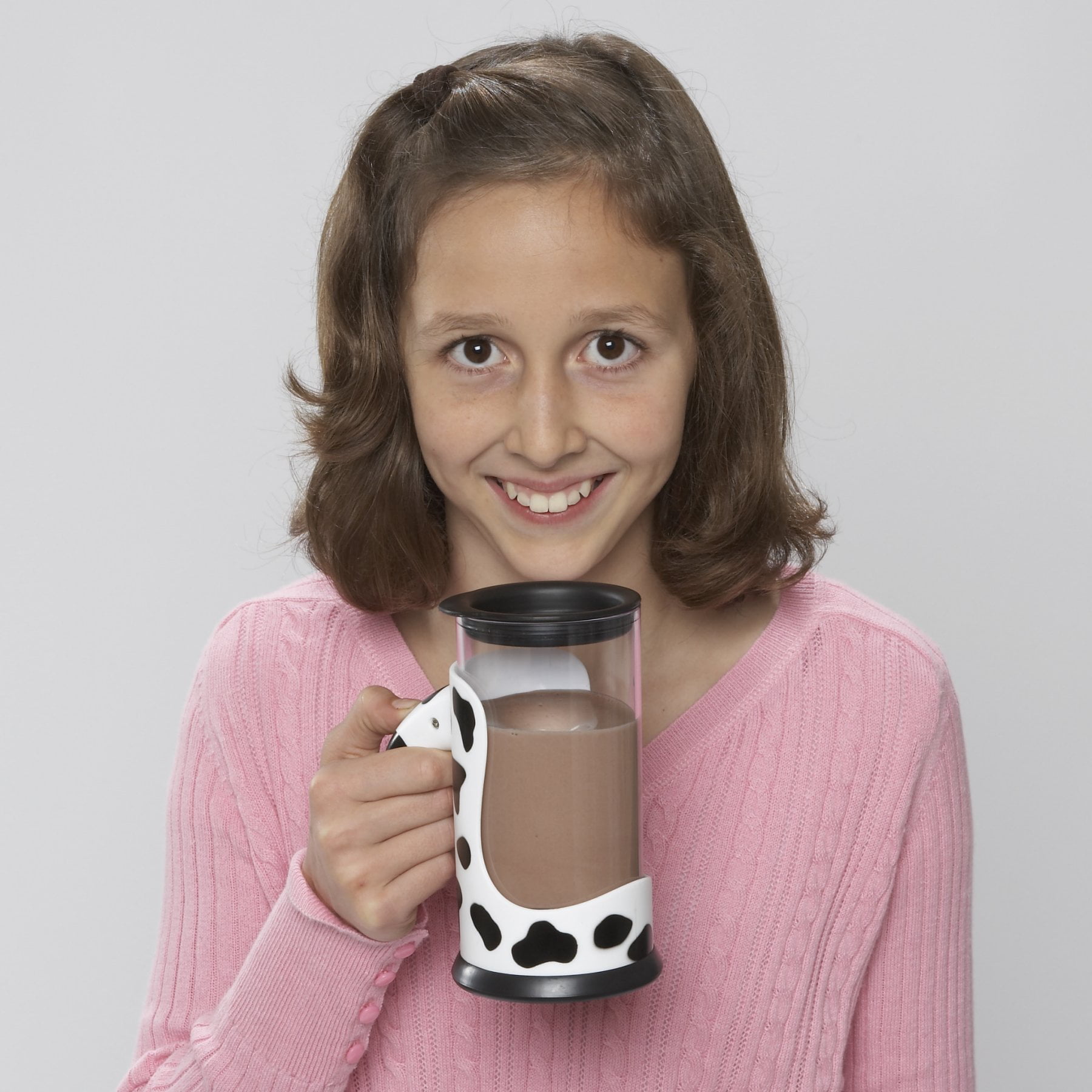 Vat19 on X: Mix milk with the Moo Mixer Supreme, a sweet mug with an  integrated battery-powered mixer.    / X