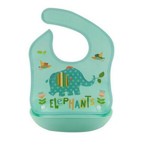 

Baby Stuff Waterproof Silicone Bib Feeding Food Roll Up Crumb Catcher Pocket Cartoon Aprons