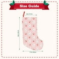 thumbnail image 3 of Uemuo Rabbit And Cherry Print Christmas Stockings, 18inch Xmas Hanging Stocking Decorations for Christmas Party Family Decor, 3 of 7