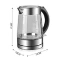 thumbnail image 3 of G Need Speed-Boil Water Electric Kettle, 1500W 1.7L, Borosilicate Glass, Auto Shut-Off, Cool Touch Handle, LED Light, 3 of 6