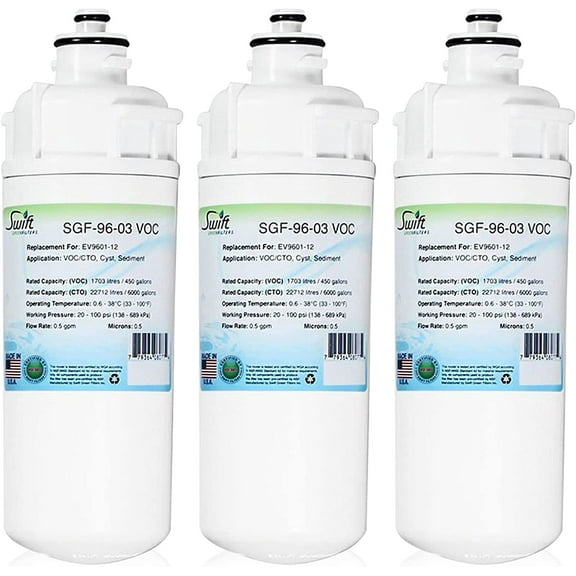Swift Green Filters SGF-96-03 VOC Replacement for Everpure EV9601-12 Commercial Water Filters (Pack of 3)