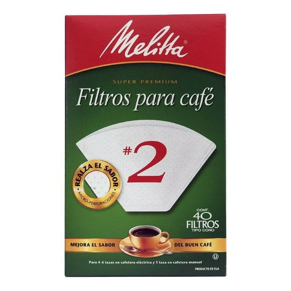 Filtros para Café Melitta Super Premium #2 40 Piezas