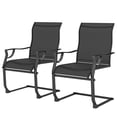 thumbnail image 1 of Outsunny Patio Chairs Set of 2, C Spring Motion Outdoor Dining Chairs, 1 of 10