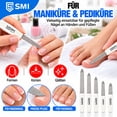 thumbnail image 6 of S SMI 5-Piece Coarse Sapphire Nail File Set with 5 Solingen Sapphire Nail Files, White, 6 of 7