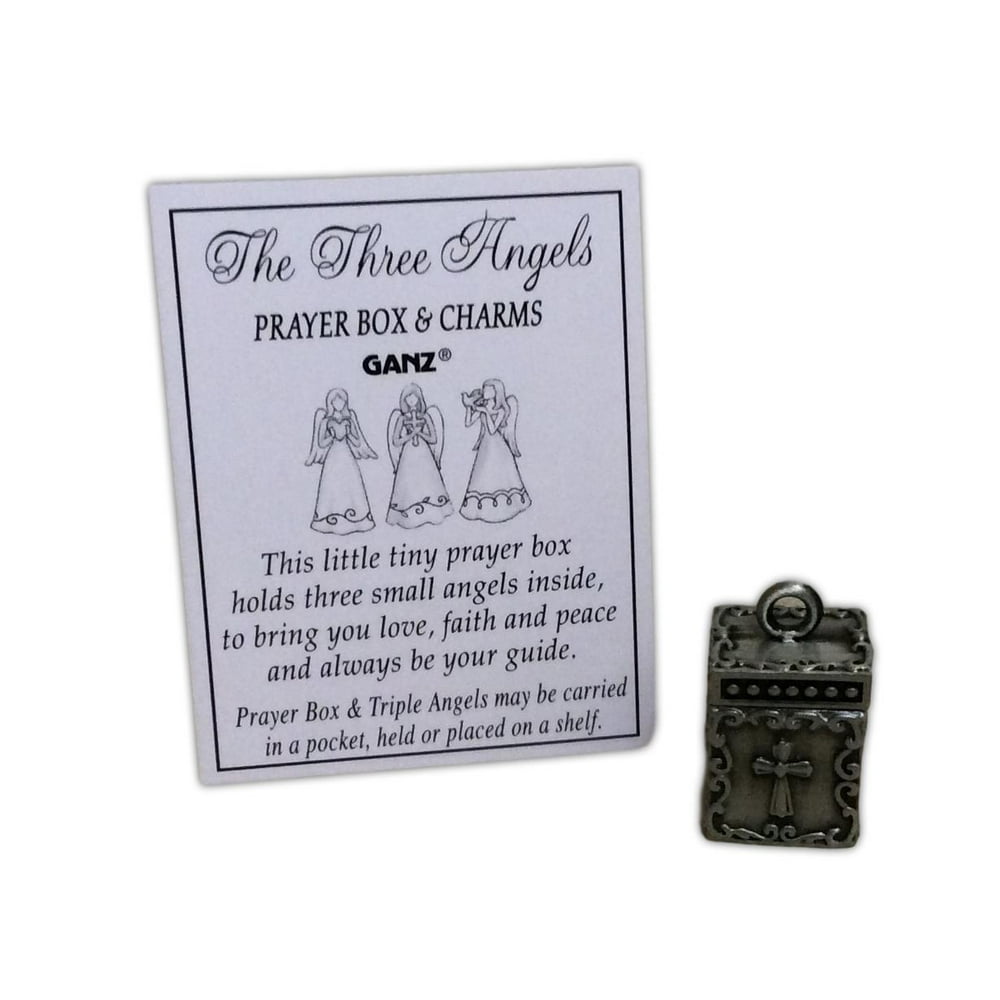 THE THREE ANGELS Prayer Box & Charms, Love, Faith, & Peace, by Ganz
