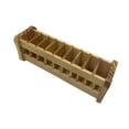 thumbnail image 4 of Organizador de escritorio con 9 ranuras para lápices y brochas de maquillaje. Estilo rústico. Madera clara, 4 of 9