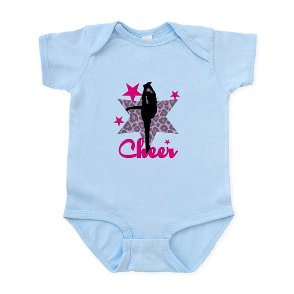 CafePress - Pink Cheerleader Body Suit - Baby Light Bodysuit, Size Newborn - 24 Months