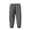 Dark Gray B, variant on Boys and Girls Quilted Warm Leggings Solid Color Plaid Thickened Elastic Waist Ankle Cuffed Pants for Kids 2-15 Years