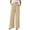 508_Beige, variant on KALE Wide Leg Pants Woman Baggy Women Summer Casual Trousers High Waist Plain Palazzo Straight Cut Women's Pants Beige
