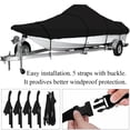 thumbnail image 3 of 17-25ft Trailerable Heavy Duty Center Console Boat Cover, Waterproof Marine Grade Polyester Fit V-Hull,TRI-Hull,Fishing Boat,Runabout,Bass Boat 210D, 3 of 7