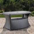 thumbnail image 2 of Noble House Berkeley Outdoor Wicker Side Table in Gray, 2 of 9