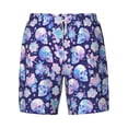 thumbnail image 4 of Lsque Mens Swim Trunks flower Skull starry sky Pattern - Bathing Suit Compression Liner - Beach Swim Shorts Swimwear - (S-3XL) - Stretch Quick Dry -Medium, 4 of 9
