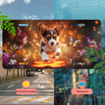 thumbnail image 5 of 1 Pcs 2D Flat License Plate Covers & Frames, A Puppy with Butterflies For Decorative Front, Waterproof For Decoration Aluminum License Plate Covers & Frames Cover For Men Women, 12" X 6", 5 of 7