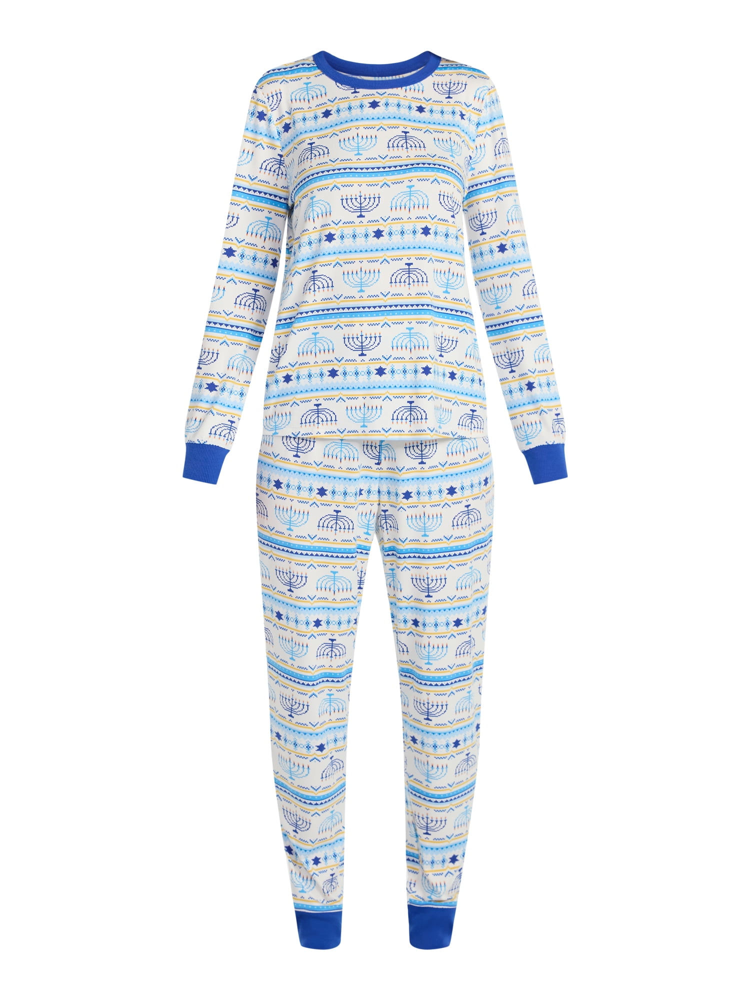 Hanukkah Women's and Women's Plus Matching Family Pajamas Set from Way to Celebrate, 2-Piece, Sizes S-3X