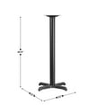 thumbnail image 4 of Flash Furniture Beverly 22'' x 22'' Restaurant Table X-Base with 3'' Dia. Bar Height Column, 4 of 6