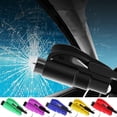 thumbnail image 2 of 1PC Emergency Keychain Ring Car Escape Tool, 2-in-1 Portable Seat Belt Cutter and Window Glass Breaker, Car Escape Tool for Land and Underwater (Black), 2 of 9