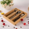 thumbnail image 3 of ACDANC Silverware Organizer,Made of Bamboo Silverware Organizer,Divider Plate Silverware Tray,Style 6, 3 of 4