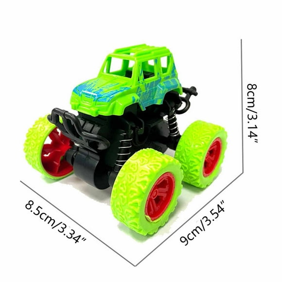 Dvkptbk Car Toy Push And Go Car Vehicles Truck Toys, 360° Rotating Stunt Car Boys Girls Birthday Gifts