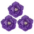 thumbnail image 2 of Tnobhg 3Pcs Crepe Paper Flowers 3D Visual Effects Realistic Create Atmosphere Paper Birthday Backdrop Flower Craft Wedding Supplies, 2 of 8