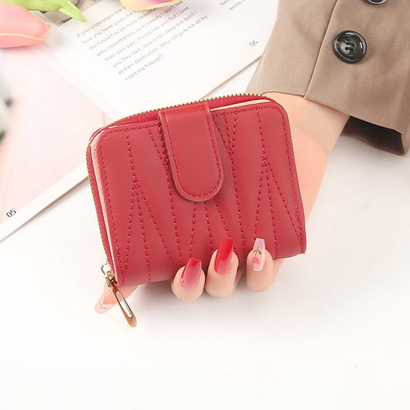 Women's short wallet ladies wallet coin purse clutch bag money clip card holder student coin purse