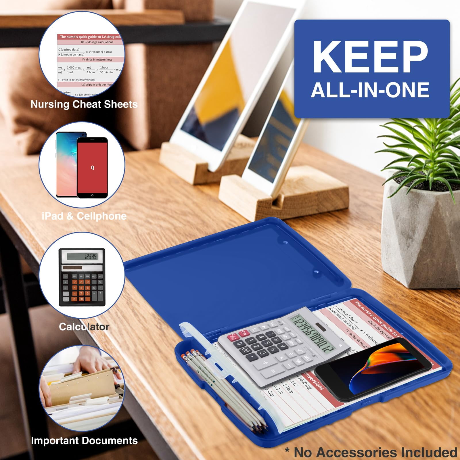 Clipboard With Storage  High Capacity Clipboards Pen Holder Clip Boards 8.5x11 Low-profile Lightweight Plastic For Teachers Lawers Office Workers