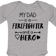 thumbnail image 4 of Inktastic My Dad is a Firefighter and a Hero Boys or Girls Long Sleeve Baby Bodysuit, 4 of 5