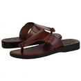 thumbnail image 7 of Holy Land Market Men/Women Biblical Jesus Leather Sandals/Slides From Jerusalem (Jerusalem Style IV) (16-16.5 Women/13-13.5 Men), 7 of 7