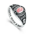 thumbnail image 4 of Mementos Jewelry USA Customized Classic Sterling Silver Class Rings for Women High School College, 4 of 6
