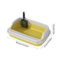 thumbnail image 2 of RKSTN Cat Litter Box Semi-Enclosed, Splash-Proof Cat Litter Box, Cat Potty Yellow, 2 of 5