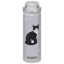 Black and white Cat Water Bottle Stainless Steel Water Bottle 24 Oz. SERENGETI
