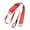 Red, variant on 【3-in-1 No Tangle Dog Leash】Triple Coupler Lead with Padded Handle - Heavy Duty Nylon Leash for Medium/Large Dogs
