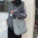 thumbnail image 5 of Cartera de lona Apalfuy Bolsa de estudiante portátil con cuerpo cruzado gris, 5 of 6