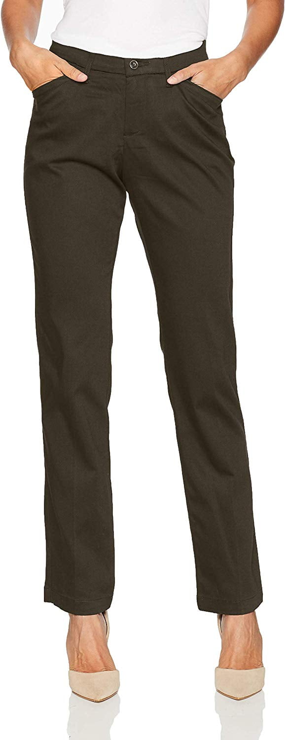Lee Womens Plus Size Flex Motion Regular Fit Straight Leg Pant Pants