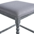 thumbnail image 4 of Christopher Knight Home 26" Rustic Counter Stools, Wood Frame with Upholstered Foam Seat, Dark Gray, Set of 2, 4 of 11