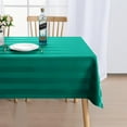 thumbnail image 1 of Striped Square Tablecloth Beige - Stainproof, Spillproof and Waterproof Washable Polyester Fabric 4 ft Table Cloth for Outdoor Picnic and Banquet, 54 x 54 Inch, 1 of 15