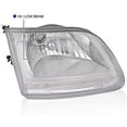 thumbnail image 7 of OE Replacement Headlights Head Lamps Chrome Housing Clear Lens With Corner Light Amber Made For And Compatible With 1997 - 2003 Ford F150 F-150 Expedtion 97 98 99 00 01 02 03, 7 of 7