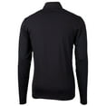 thumbnail image 3 of Men's Cutter & Buck Black West Virginia Mountaineers Virtue Eco Pique Recycled Quarter-Zip Jacket, 3 of 3