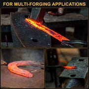 Propane Forge Kit Double Burner Square Mini Gas Forge with Base for Knife Making Blacksmithing Farrier