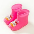 thumbnail image 2 of XIYON Toddler Rain Boots For Girls Slip Outdoor Play Shoes Comfortable Lightweight Everyday Wear Toddler Booties 5-6, 2 of 3