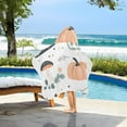 thumbnail image 3 of Yayeee Kids Hooded Towels Toddler Soft Absorbent Beach Bathing Wrap 50" x 23.5", Halloween Pumpkin, 3 of 5