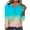 Womens Clothing Light blue, variant on Womens V Neck T Shirts, Long Sleeve Shirts for Women Fall Fashion Loose Fit Ombre Tie Dye Dressy Blouses T-Shirts with Oblique Buttons S-2XL