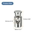 thumbnail image 2 of Uxcell 12pcs Metal Cord Locks 0.16" Diameter Single Hole Spring Toggle Stopper Cord Stops Fastener Toggles Nickel, 2 of 5