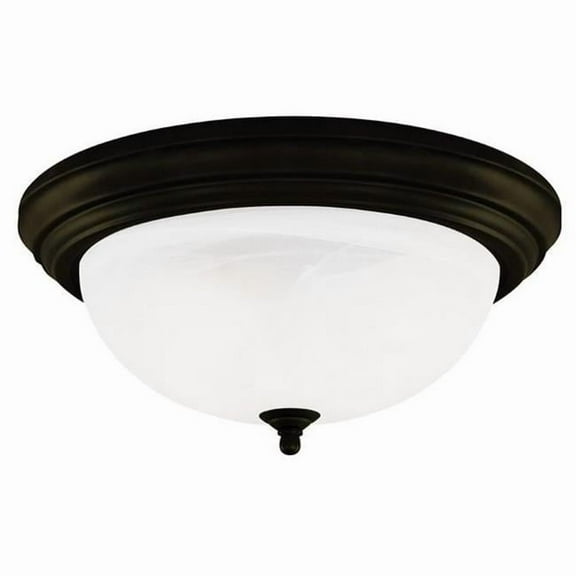 Westinghouse Lighting Westinghouse Two-Light Flush-Mount Interior Ceiling Fixture 15 inches