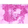 thumbnail image 1 of Ahgly Company Indoor Rectangle Abstract Pink Modern Area Rugs, 2' x 5', 1 of 4